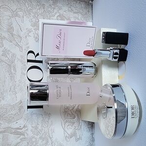 Dior Capture Totale Set with Bold Red Lipstick